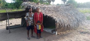 Thusayani & her family's home before Vanni Hope stepped in.
