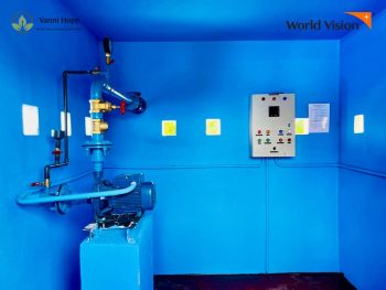 Water pump Vanni Hope and World Vision Lanka installed