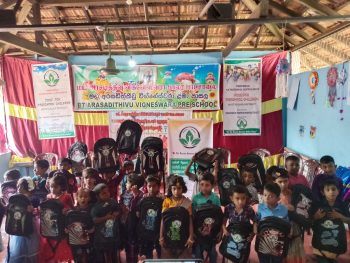 Provision of learning materials for Arasadithivu Preschool children