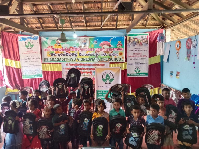 Provision of learning materials for Arasadithivu Preschool children