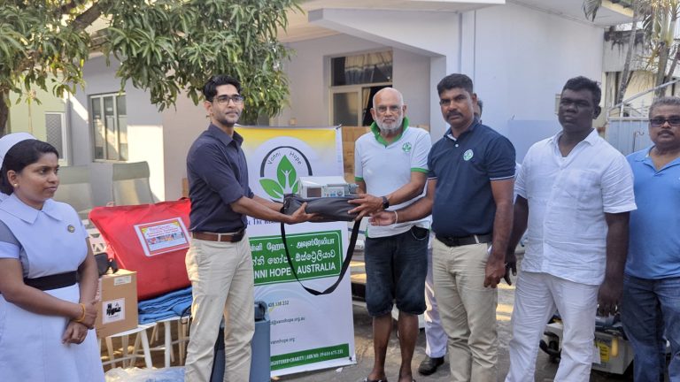 Vanni Hope and Hospital Services Council donate medical equipment