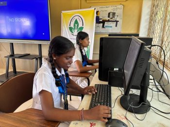 computer donation to school in Jaffna