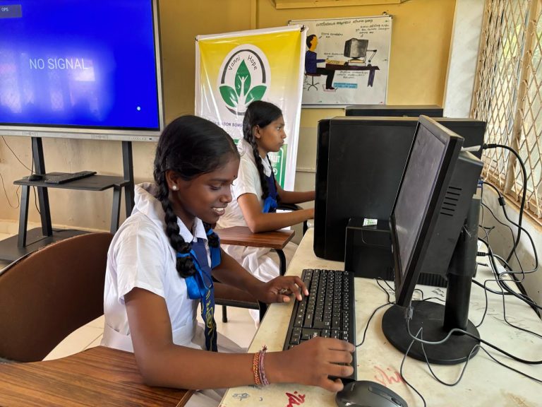 computer donation to school in Jaffna