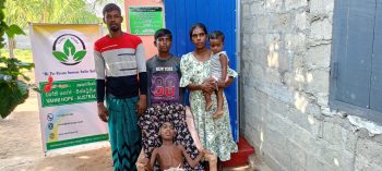 Disability child sri lanka, providing toilet for poor family in ampara district