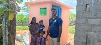 toilets built for rural sri lankan family