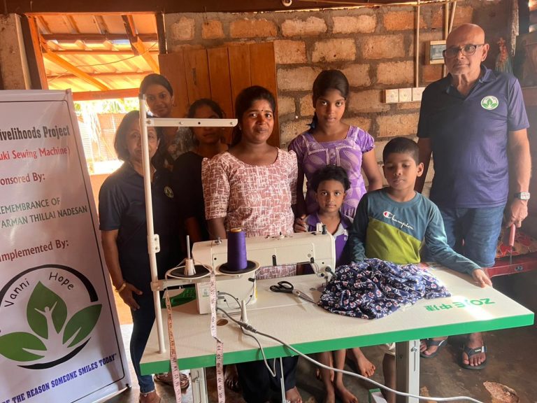 donate a sewing machine to sri lanka