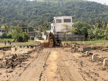 Badulu Oya bridge broken just 100m away from where this community lived.