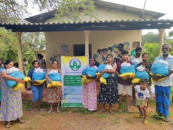 Vanni Hope distributing emergency food packs to 103 families in Velankulam Village after Cyclone Ditwah flooding in the Trincomalee Town and Gravets DS Division