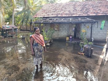 Vanni Hope distributing emergency dry-food packs to displaced families in Mannar District after Cyclone Ditwah flooding