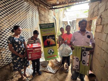 Emergency household support and mattress distribution to flood- and landslide-affected families in Gampola and Udunuwara, Kandy District, by Vanni Hope