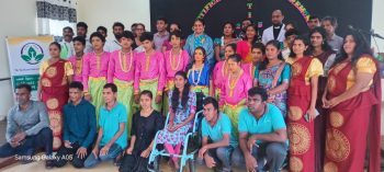 Students and staff celebrating disability inclusion at the National Vocational Training Institute in Batticaloa with Vanni Hope