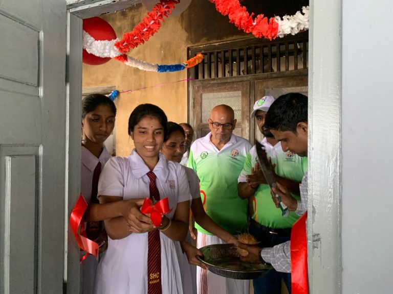 hostel kitchen renovation Sri Lanka, Sithyvinayakar Hindu College Mannar, student hostel facilities improvement, education and wellbeing project, hygienic cooking facilities for students, Mannar District school infrastructure