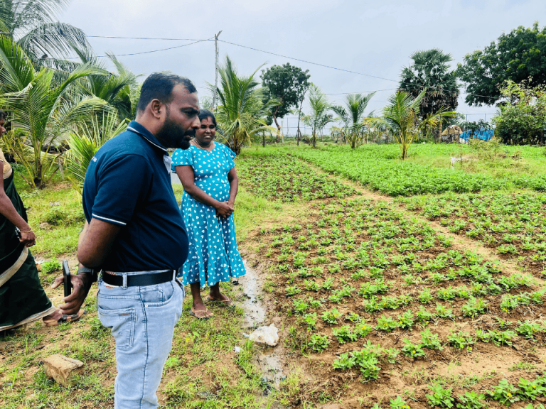 Climate resilient home gardening project launch at Kadatkaraichchenai Women Society Muthur Division with Dr Shanil Samarakoon and Vanni Hope team