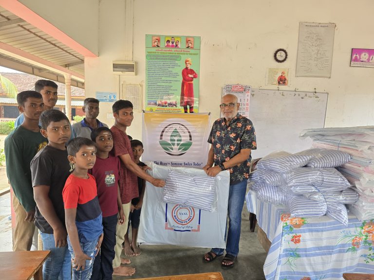 Mosquito nets and pillows provided to students at Vipulanantha Boys Home in Palugamam Batticaloa District