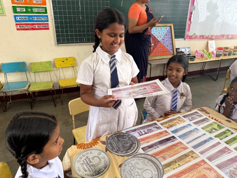 primary mathematics classroom, CP Amupitiya National School, students learning mathematics, classroom educational resources, rural school Sri Lanka, mathematics learning support, Vanni Hope project, Kandy District school, interactive classroom, education support initiative