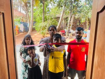 Family home renovated through Vanni Hope Shelter For Life Project in Neervely