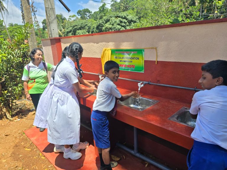 Vanni Hope, The Calais Foundation, WASH, Water and Sanitation, School Sanitation, Safe Drinking Water, Toilet Rehabilitation, R/B Hindu College, R/B Thiruvalluvar Tamil Maha Vidyalayam, Balangoda, Ratnapura, Sabaragamuwa Province, Student Health, Hygiene Facilities, School Infrastructure, Safe Learning Environment, Rural Education, Sri Lanka