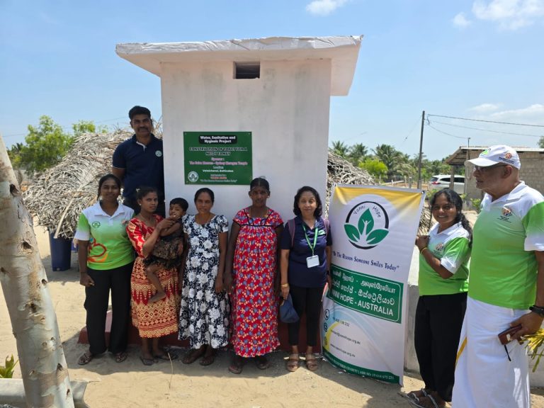 Vanni Hope, The Saiva Manram, Sydney Murugan Temple, Safe Sanitation, Sanitation Facilities, Household Toilet, Valaichchenai, Batticaloa, WASH, Health and Hygiene, Toilet Construction, Sanitation Support, Family Support, Community Health, Hygiene, Sri Lanka