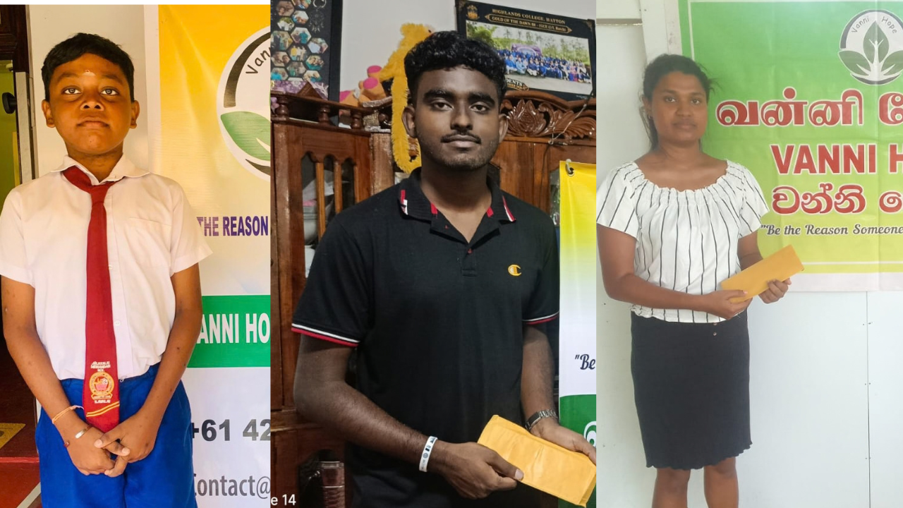 Student Scholarships, Education Support, Sri Lanka, Vanni Hope, Jaffna, Kegalle, Nuwara Eliya, Medical Students, University of Ruhuna, University of Colombo, Educational Opportunities, Student Sponsorships